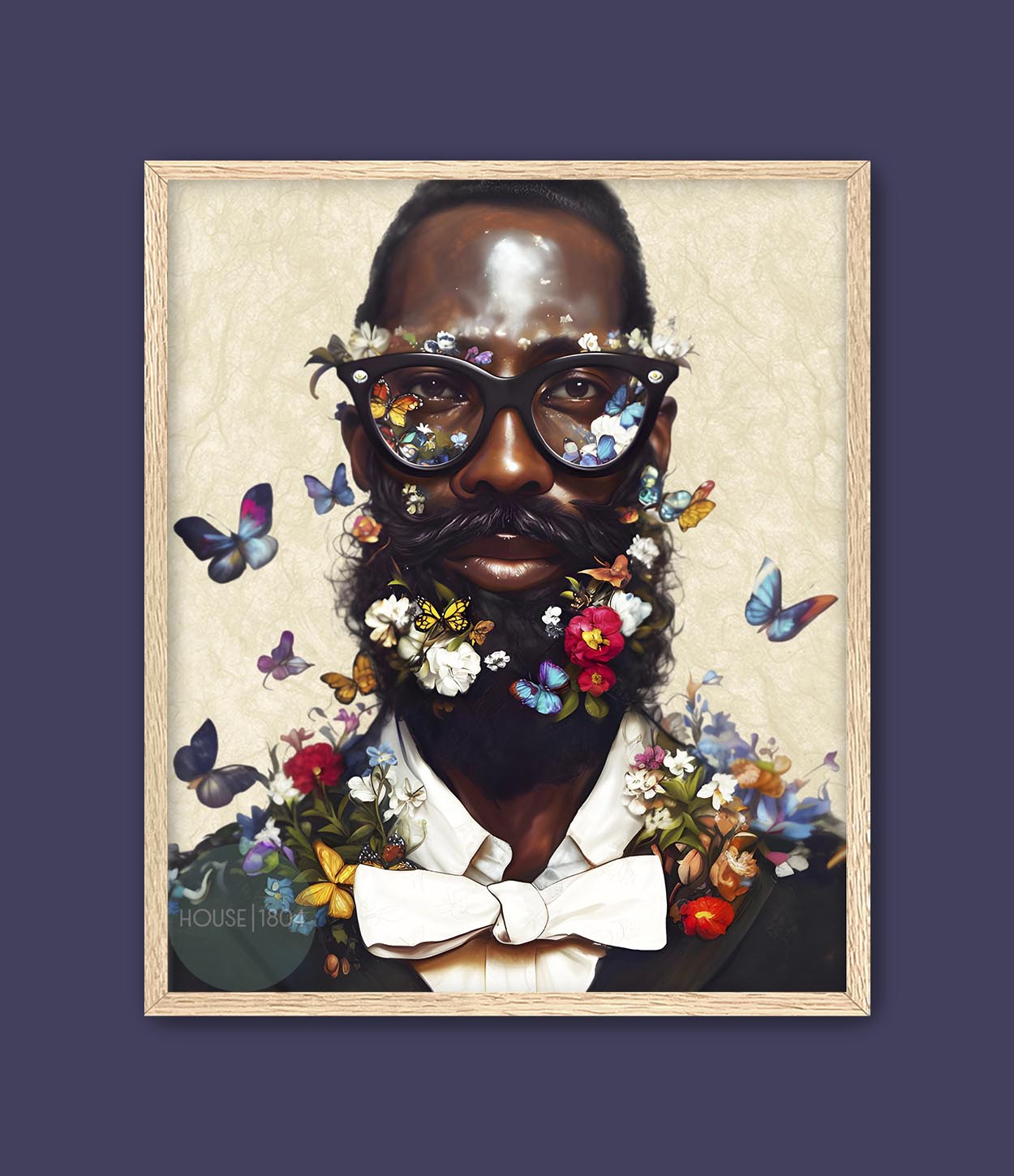 Modern Black Man Nerd Wall Art