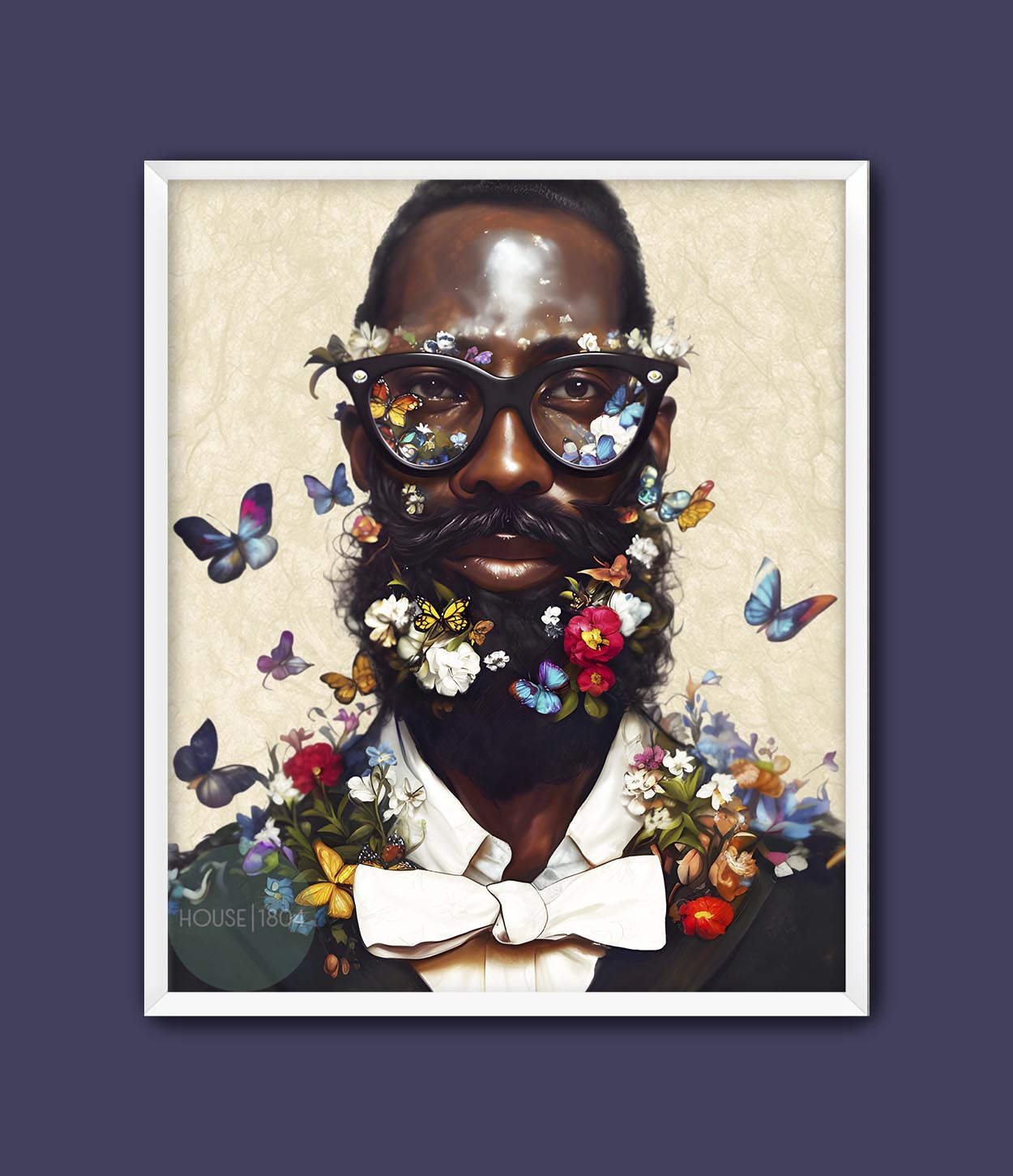 Modern Black Man Nerd Wall Art