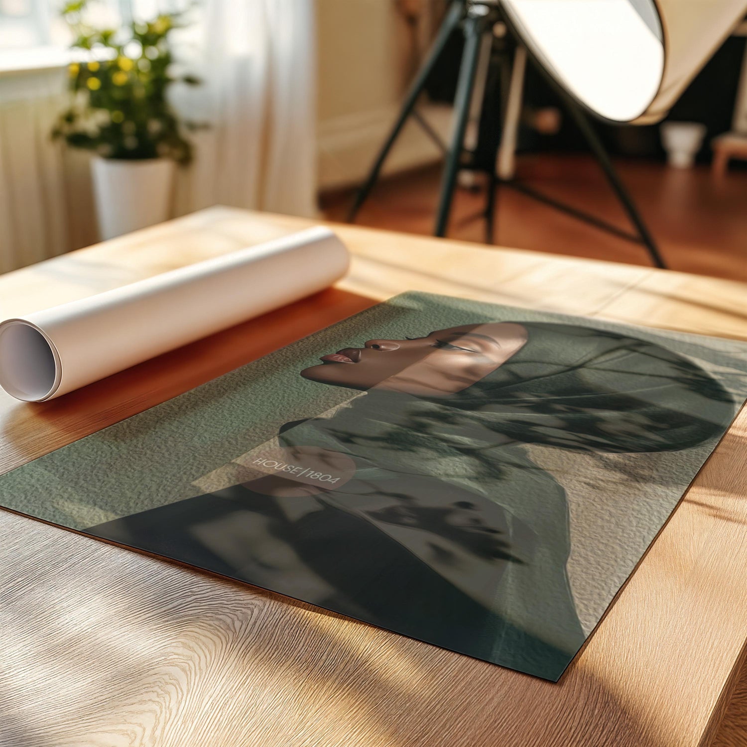 Muslim Black Woman Canvas Art Modern