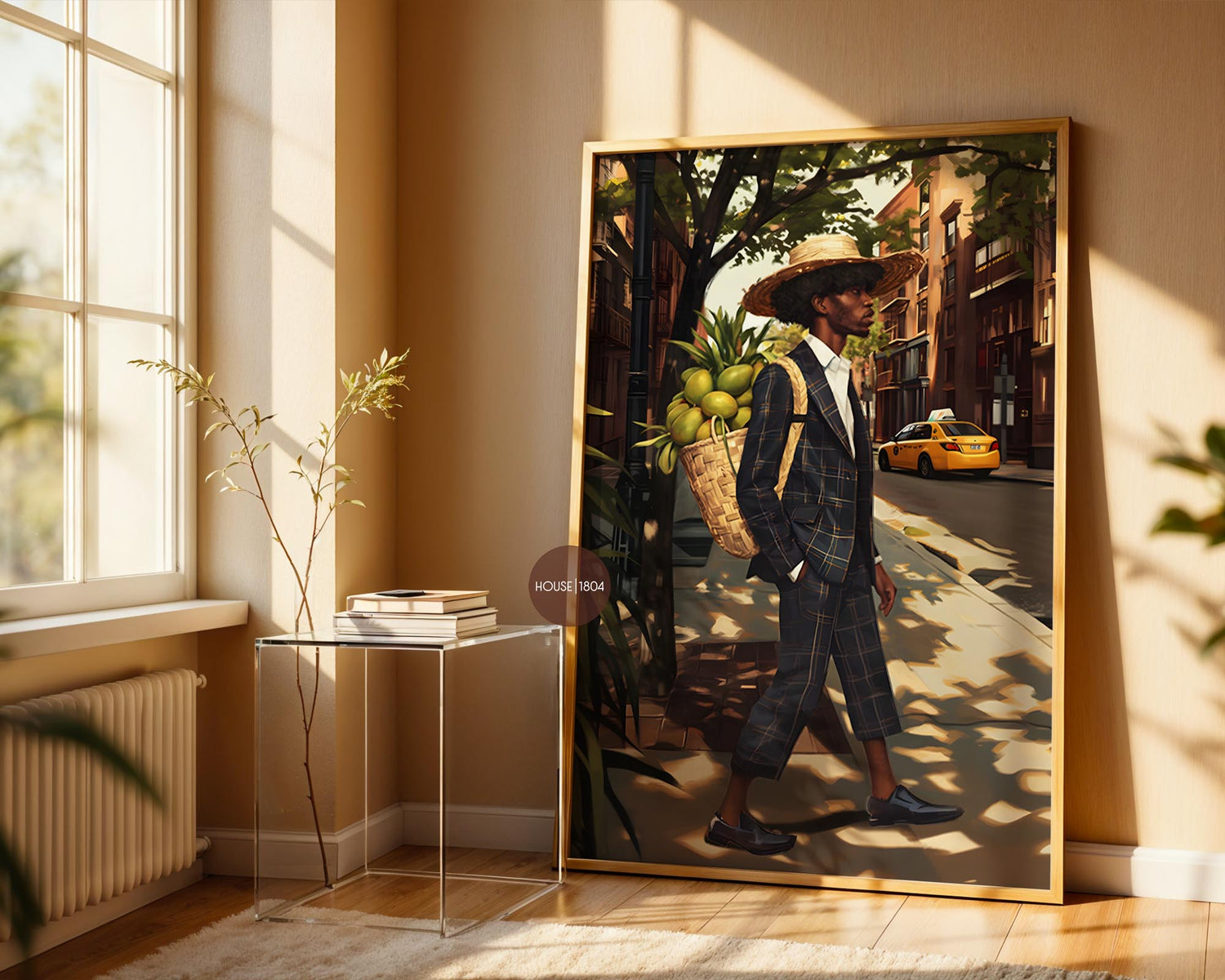 Black Man in Suit Urban Canvas Art Prints