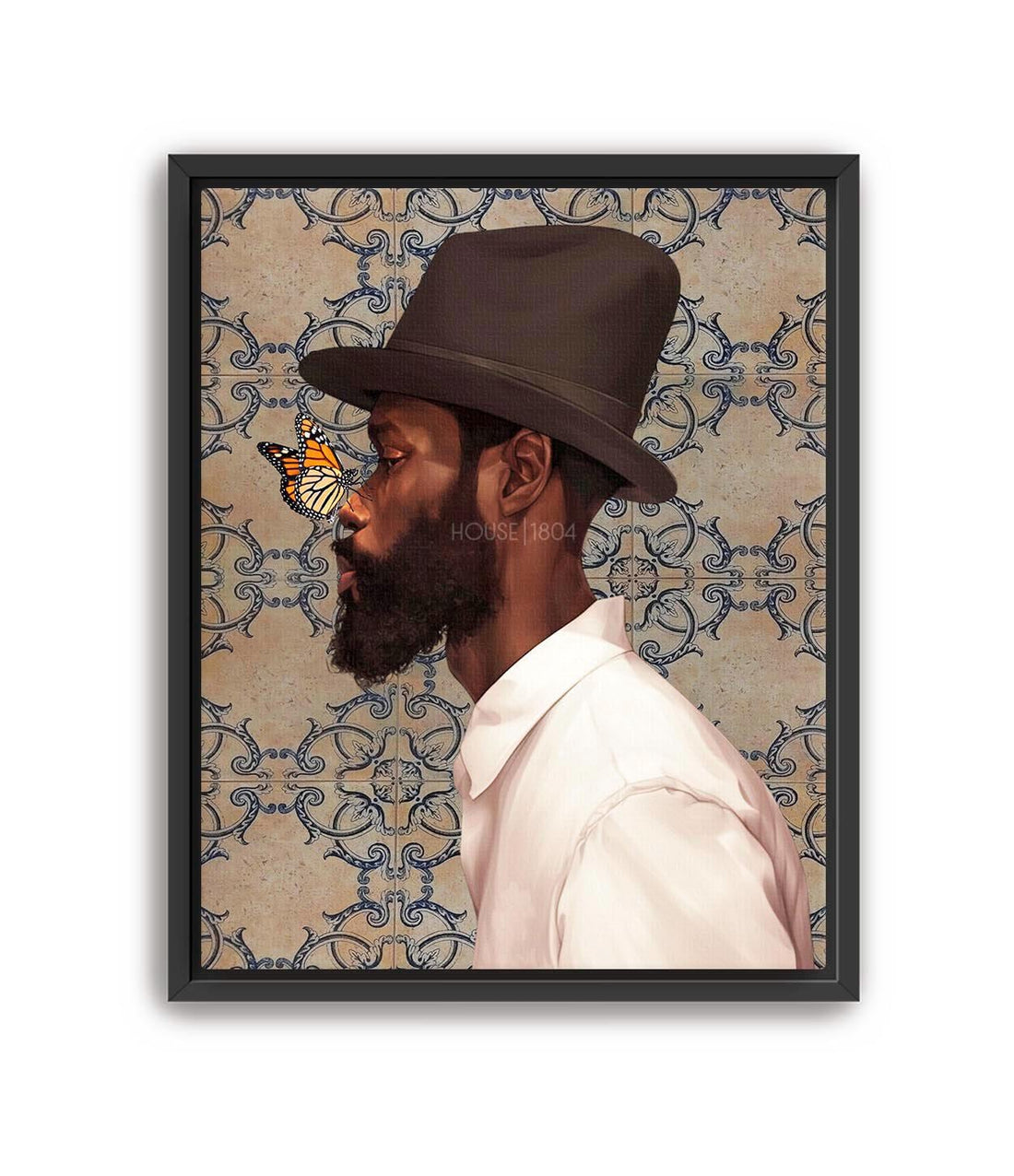 Black Man Art Print, Modern Black Art, Abstract Black Art, Black Urban Art Print, Modern Afrocentric Decor, Black Man Fashion Art, For Him