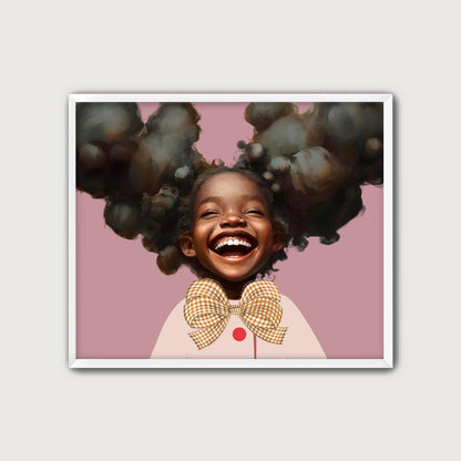 Black Girl Art, Black Child Art, Black Girl Magic, African American Nursery Wall Art, Black Girl Portrait, Black Children Art, Nursery Art