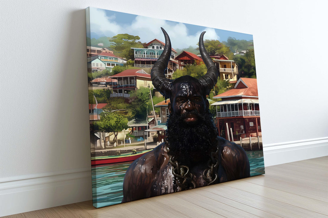 Jab Jab, Grenada Art Print, Grenada Carnival Travel Poster, Grenada Travel Wall Art Print, Jouvert Art Print, Grenada Art Work, Grenada Gift