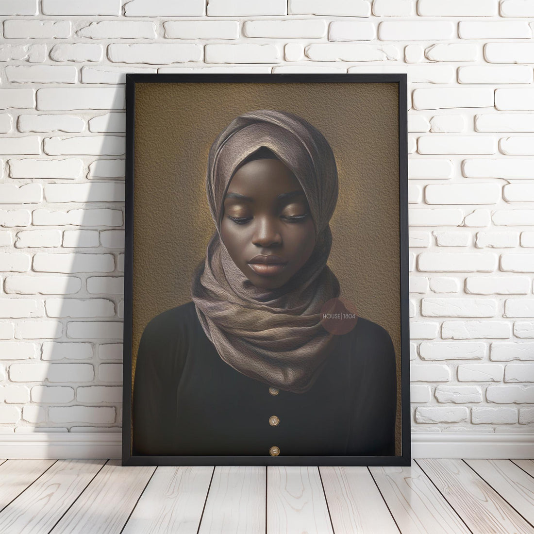Muslim Woman Artwork, Islamic Wall Art Print, Faith Inspired Home Decor