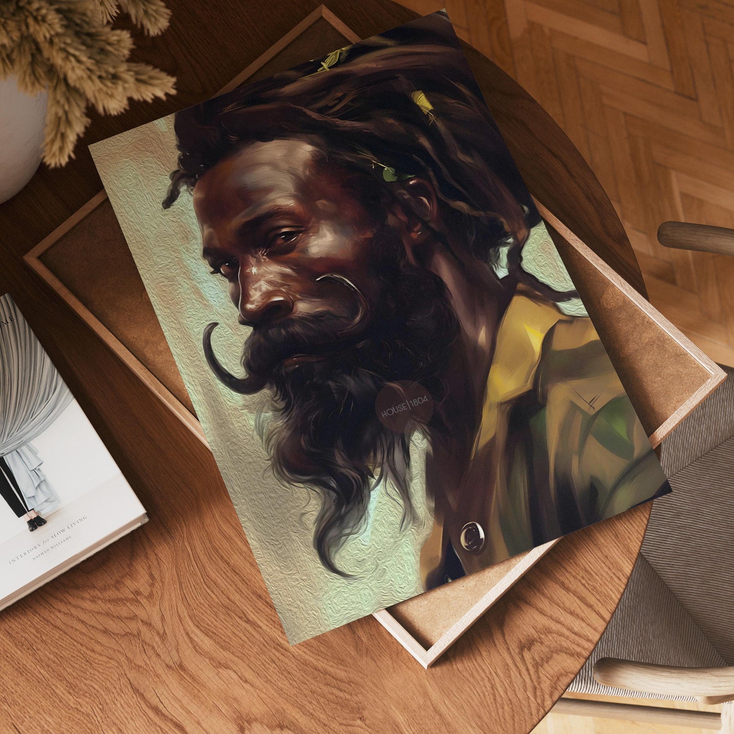 Black Earthy Art, Afrocentric Black Man Art, African-American Man Art, Black Man Art, Black Boy Art, Black Art Hair Locs, Masculine Wall Art