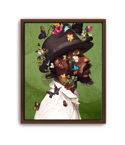 Colorful Black Man Canvas Art