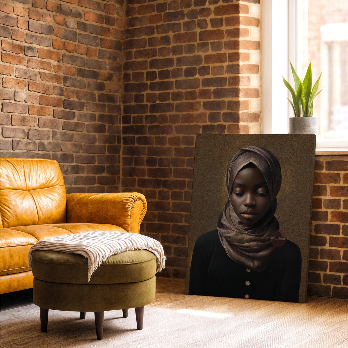 Muslim Woman Artwork, Islamic Wall Art Print, Faith Inspired Home Decor