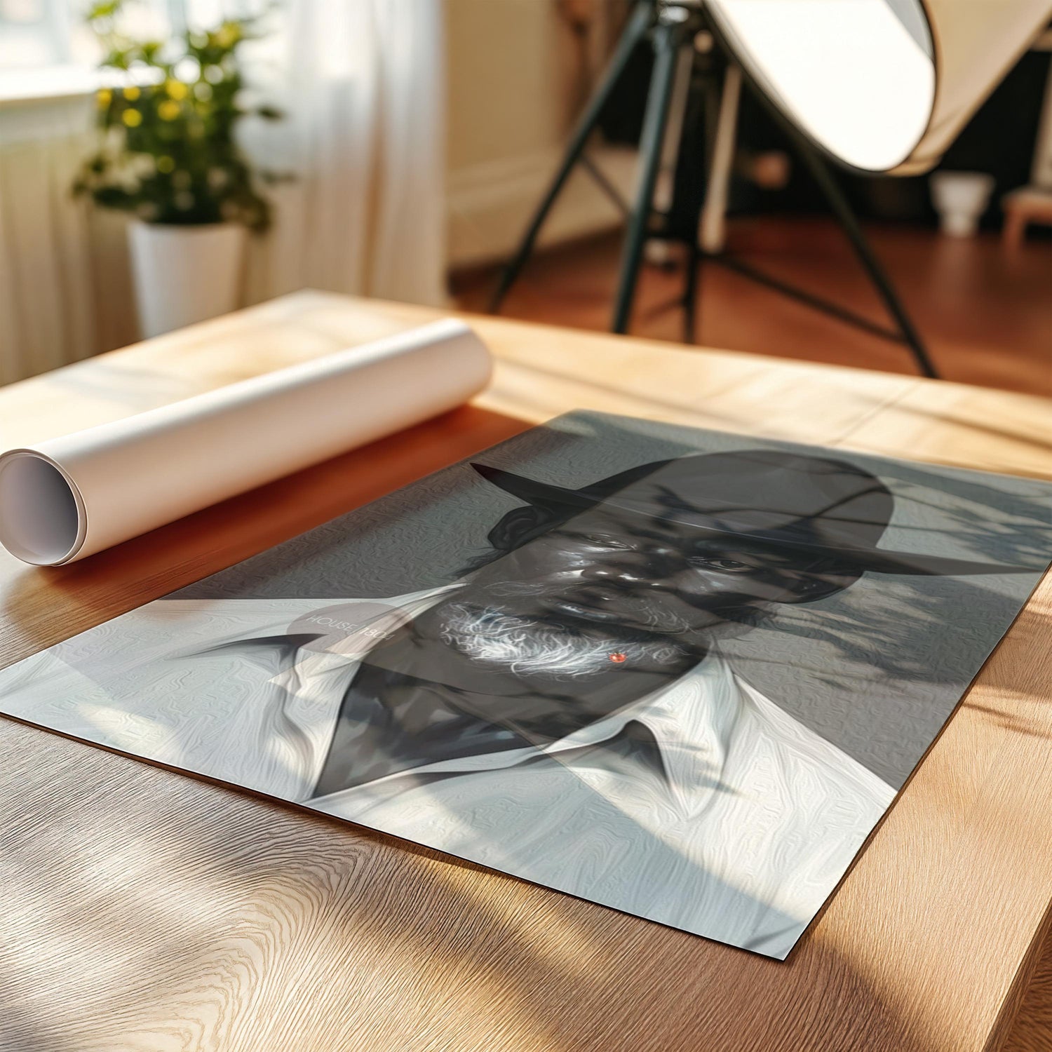 Black Man Gray Beard Canvas Art, Silver Fox Man Art Print, Gray Haired Man Art,  Black Man Art, Mature Art, African American Man Art