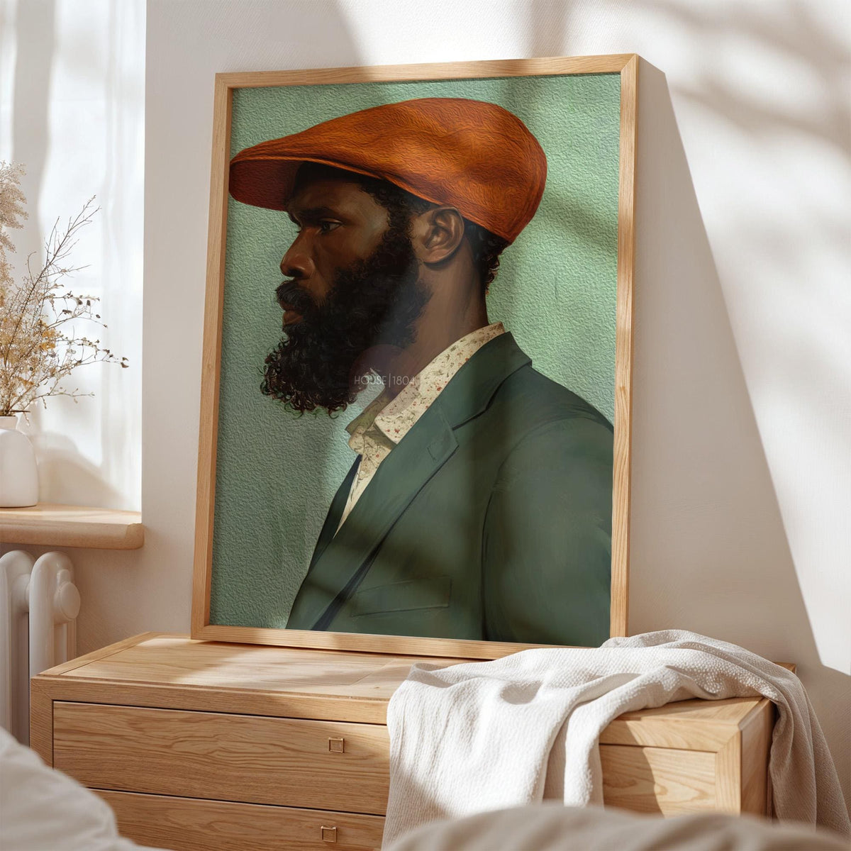 African American Male Art, Modern Afrocentric Portrait Print Fine Art