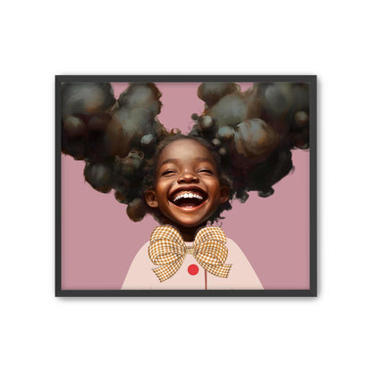 Black Girl Art, Black Child Art, Black Girl Magic, African American Nursery Wall Art, Black Girl Portrait, Black Children Art, Nursery Art