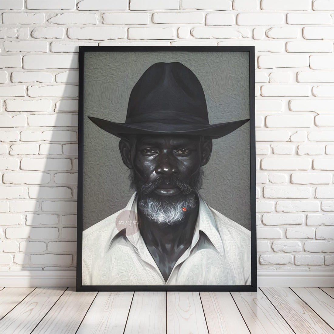 Black Man Gray Beard Canvas Art, Silver Fox Man Art Print, Gray Haired Man Art,  Black Man Art, Mature Art, African American Man Art