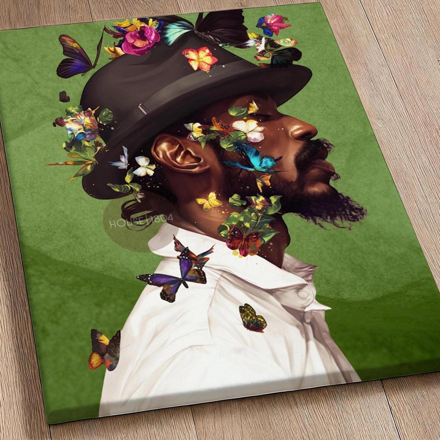 Colorful Black Man Canvas Art