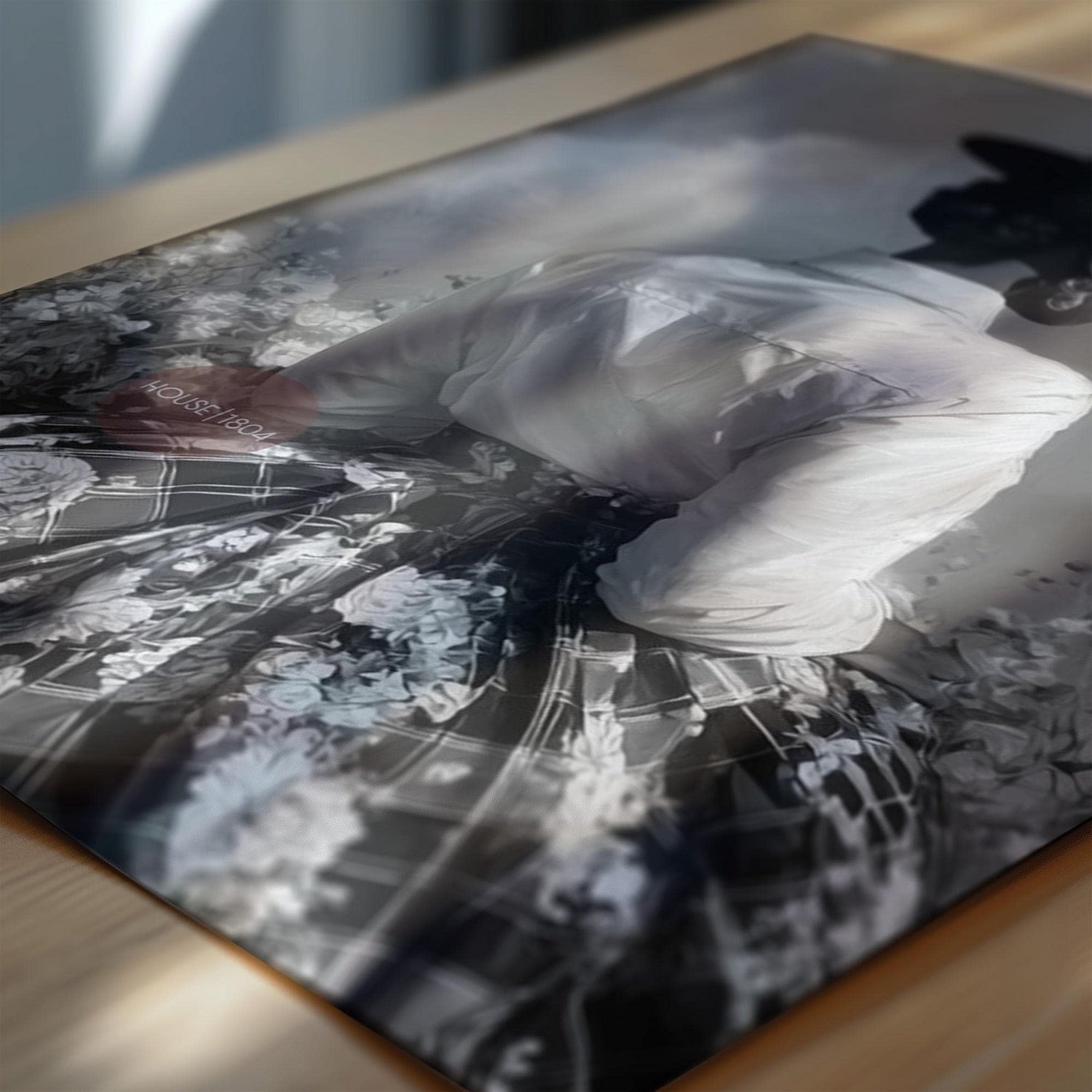 Black and White Harlem Renaissance Art Print: Victorian Afrocentric Artwork