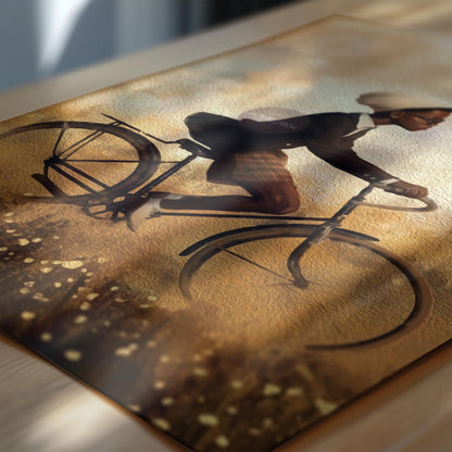 Black Boy Whimsical Framed Canvas Art