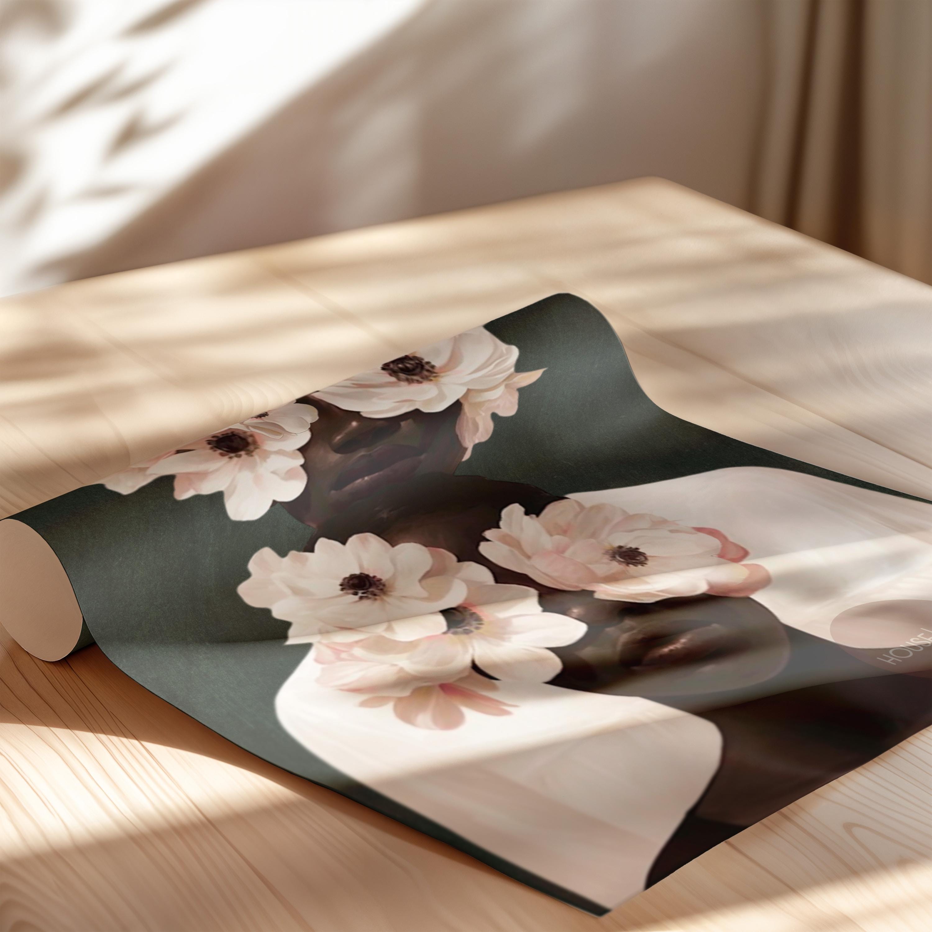 Black Mother and Daughter Canvas Wall Art: Motherhood, African American Family