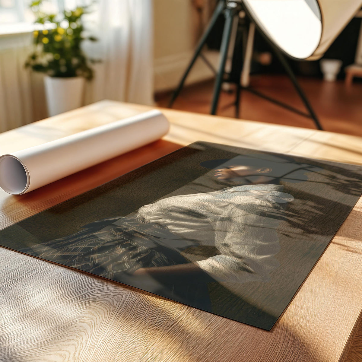 African American Woman Wall Art: Harlem Renaissance Style Canvas Print