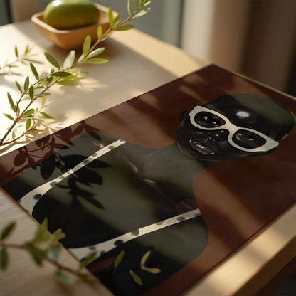 Abstract African Woman Art Print: Modern Afrocentric Portrait