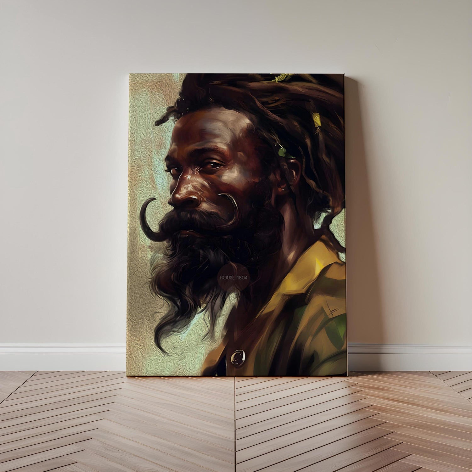 Black Earthy Art, Afrocentric Black Man Art, African-American Man Art, Black Man Art, Black Boy Art, Black Art Hair Locs, Masculine Wall Art