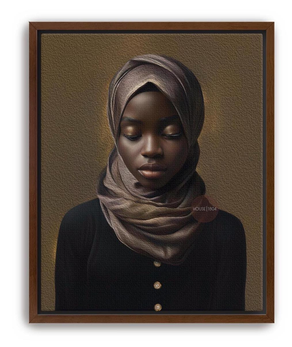 Muslim Woman Artwork, Islamic Wall Art Print, Faith Inspired Home Decor