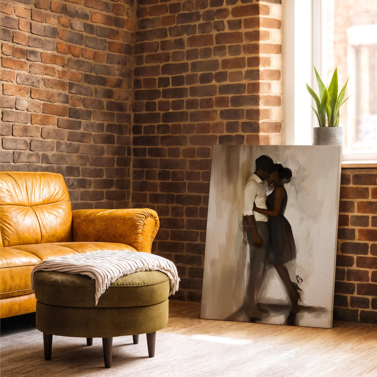 Black Love Art Print, African American Couple, Valentine&