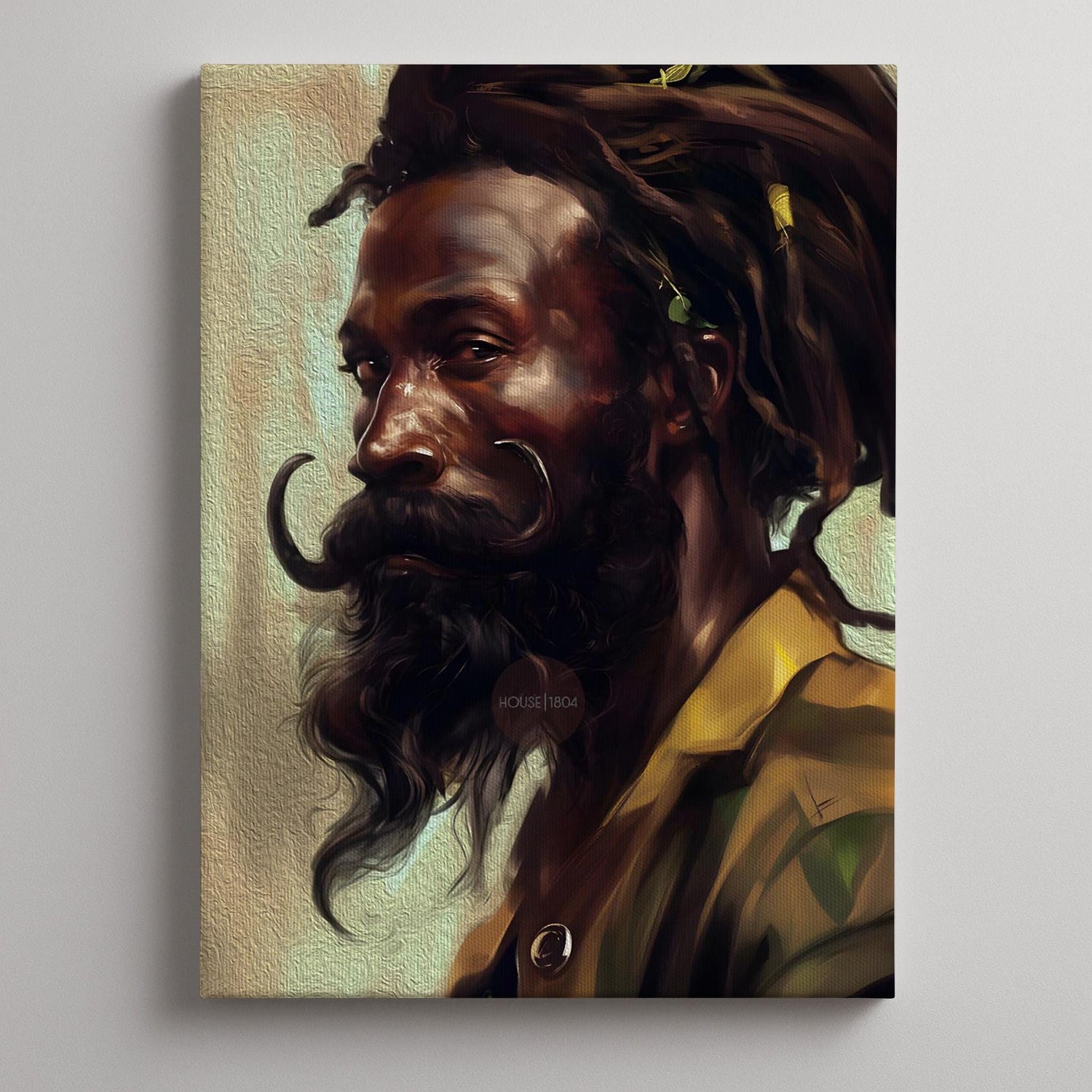 Black Earthy Art, Afrocentric Black Man Art, African-American Man Art, Black Man Art, Black Boy Art, Black Art Hair Locs, Masculine Wall Art