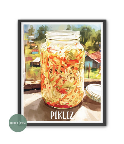 Haitian Pikliz Art Print: Caribbean Kitchen Decor