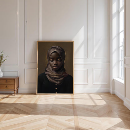 Muslim Woman Artwork, Islamic Wall Art Print, Faith Inspired Home Decor