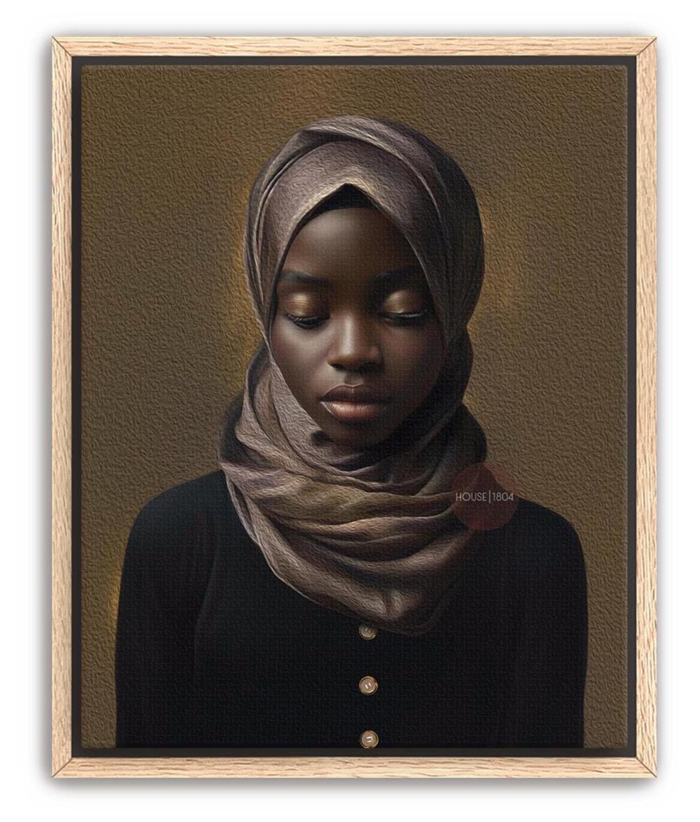 Muslim Woman Artwork, Islamic Wall Art Print, Faith Inspired Home Decor