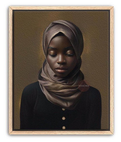 Muslim Woman Artwork, Islamic Wall Art Print, Faith Inspired Home Decor