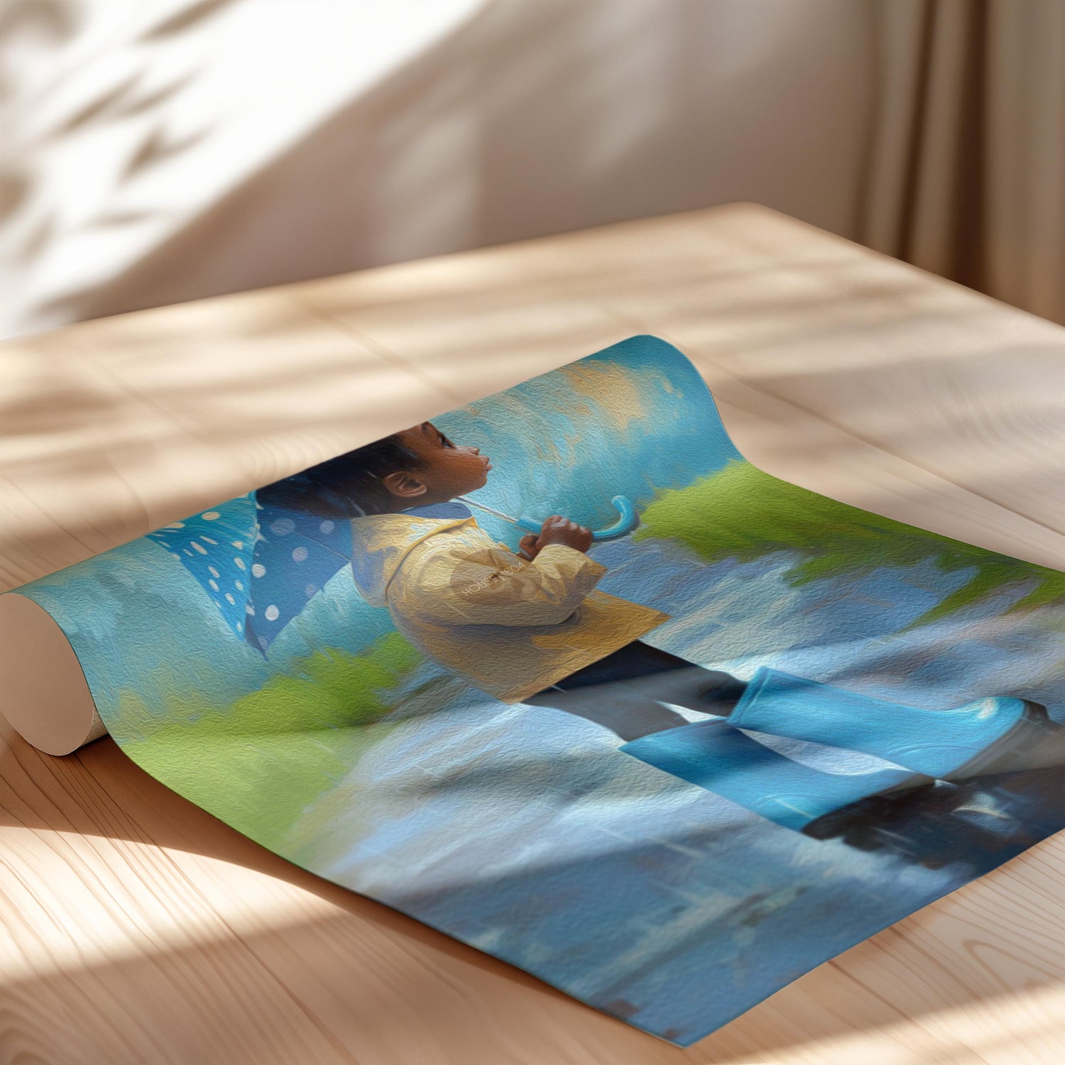 Black Boy Joy Art, Bold Nursery Canvas, Colorful Moody Kids