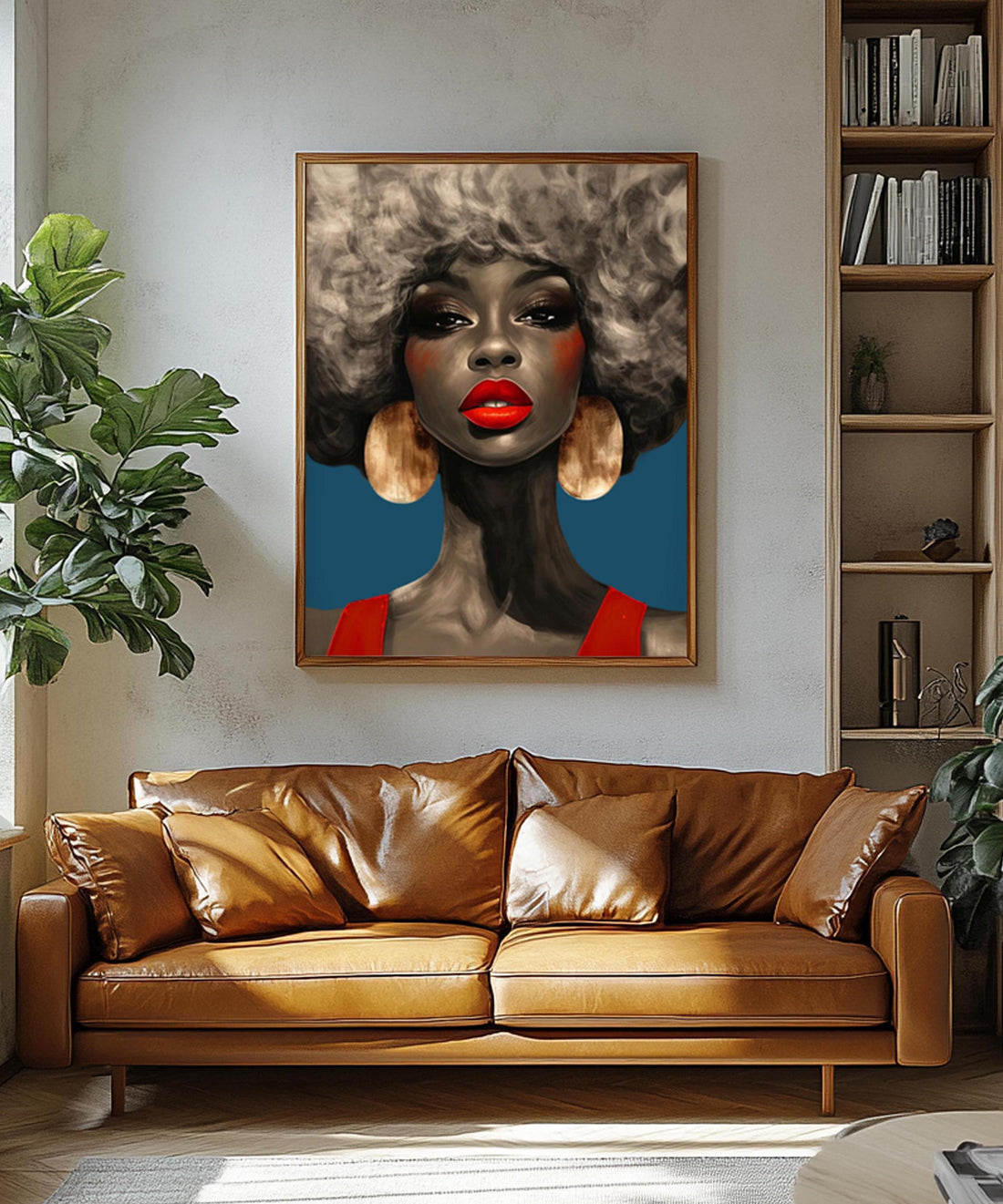 Black Girl Art Colorful Wall Decor, Black Woman Art, African American Art, Black Bold Art, Black Boho Art, Abstract Colorful Woman Portrait