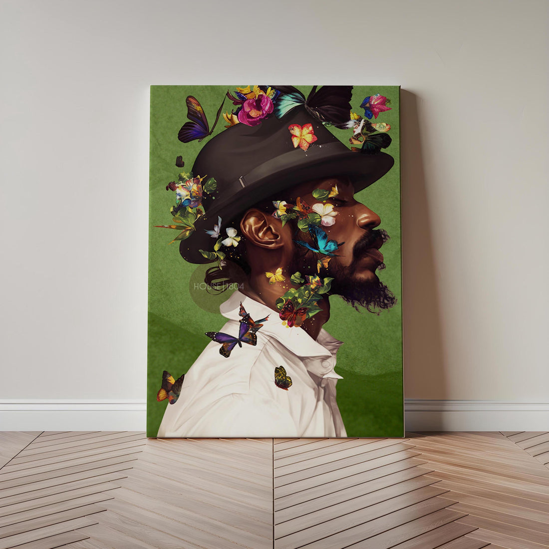 Colorful Black Man Canvas Art