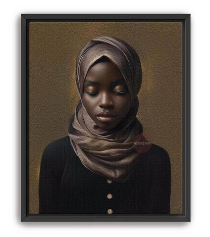 Muslim Woman Artwork, Islamic Wall Art Print, Faith Inspired Home Decor