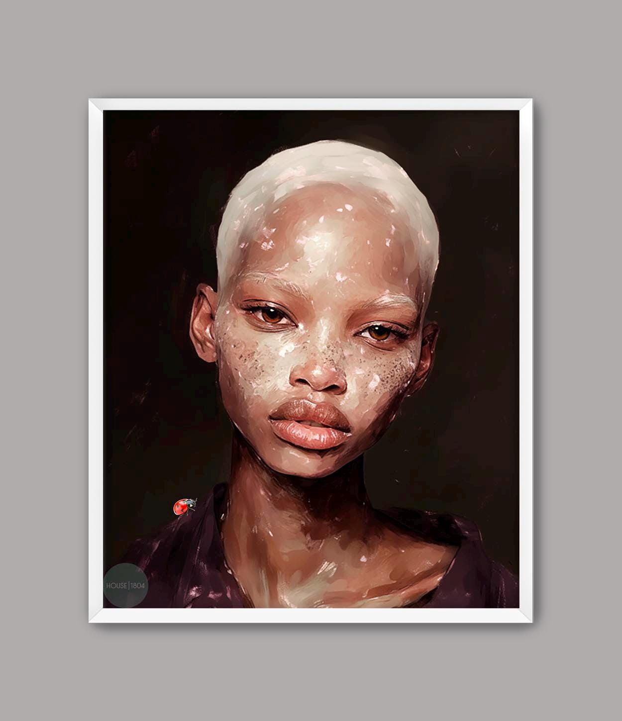 Melanin Wall Art, Black Woman Modern Wall Art, Minimalist Cultured Art, Black Woman Art Print, Afrocentric Art, Black Boho, House of 1804