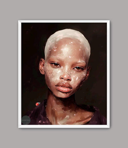 Melanin Wall Art, Black Woman Modern Wall Art, Minimalist Cultured Art, Black Woman Art Print, Afrocentric Art, Black Boho, House of 1804