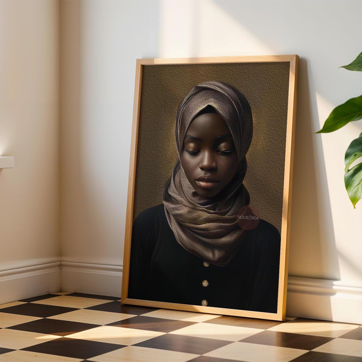 Muslim Woman Artwork, Islamic Wall Art Print, Faith Inspired Home Decor