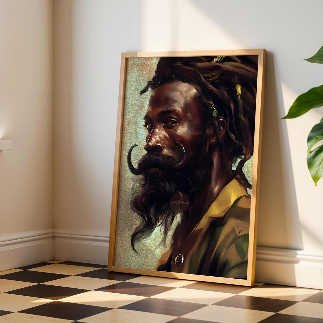 Black Earthy Art, Afrocentric Black Man Art, African-American Man Art, Black Man Art, Black Boy Art, Black Art Hair Locs, Masculine Wall Art