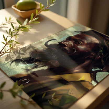 Black Earthy Art, Afrocentric Black Man Art, African-American Man Art, Black Man Art, Black Boy Art, Black Art Hair Locs, Masculine Wall Art