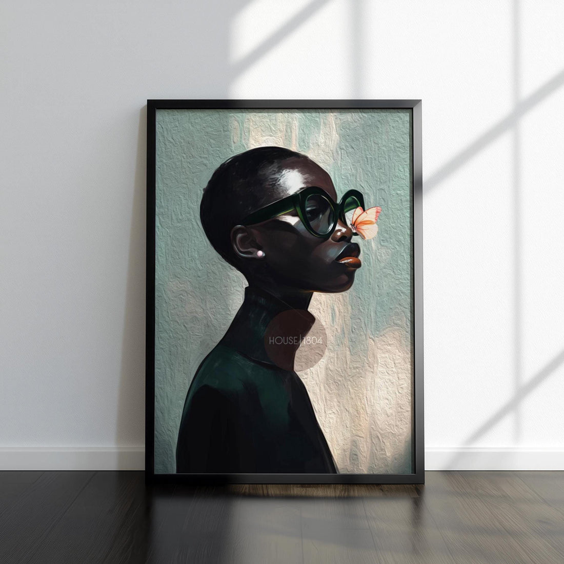 Black Woman Canvas: Melanin Modern Wall Print