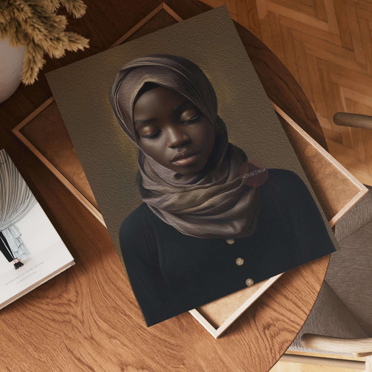 Muslim Woman Artwork, Islamic Wall Art Print, Faith Inspired Home Decor