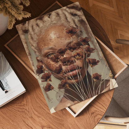 Black Woman Locs Artwork: Modern African American Print