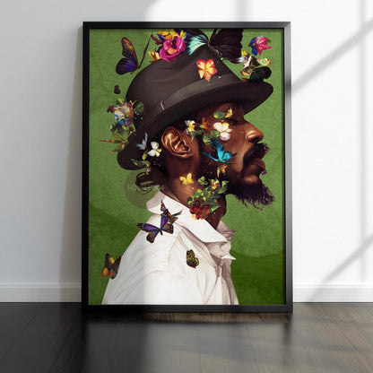 Colorful Black Man Canvas Art