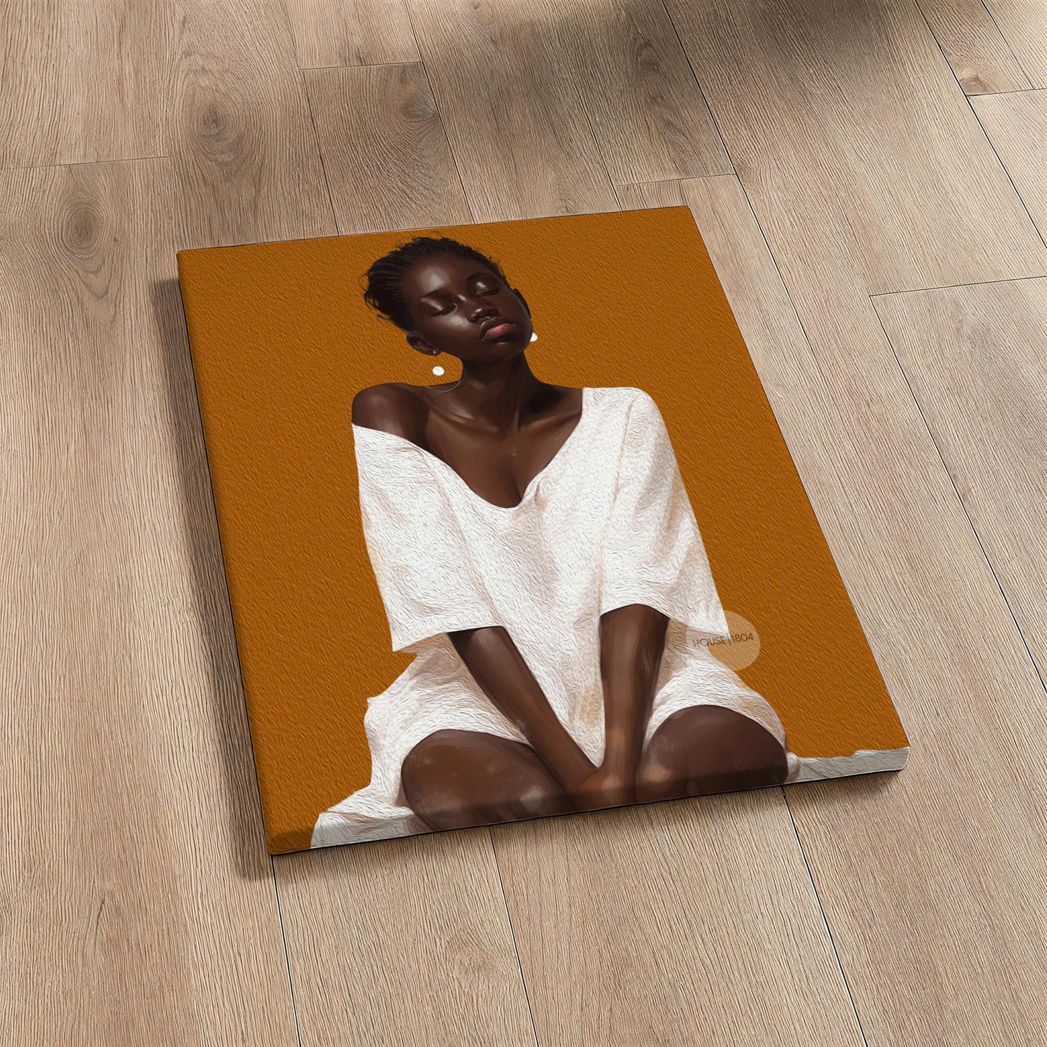Black Woman Portrait Abstract Art Print: Bold Statement