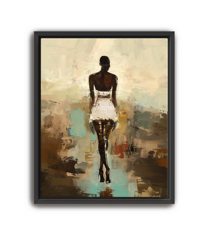 Black Woman Silhouette Art, Black Woman Art, Modern Afrocentric Art, African Wall Decor, Boho Art, Bald Black Woman Art Work, Abstract Woman