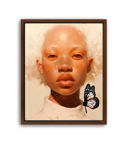 Black Woman Albino Modern Wall Art, Minimalist Cultured Art, African American Wall Art, Black Woman Art Print, Black Woman Afro Art, Melanin