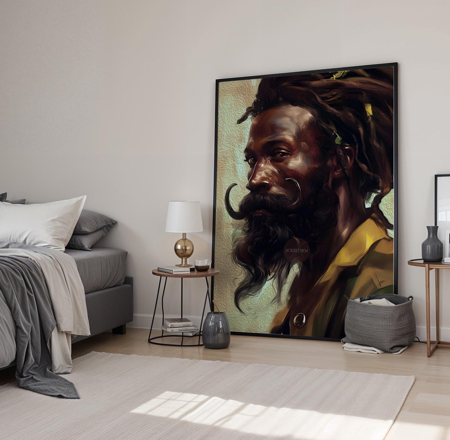 Black Earthy Art, Afrocentric Black Man Art, African-American Man Art, Black Man Art, Black Boy Art, Black Art Hair Locs, Masculine Wall Art