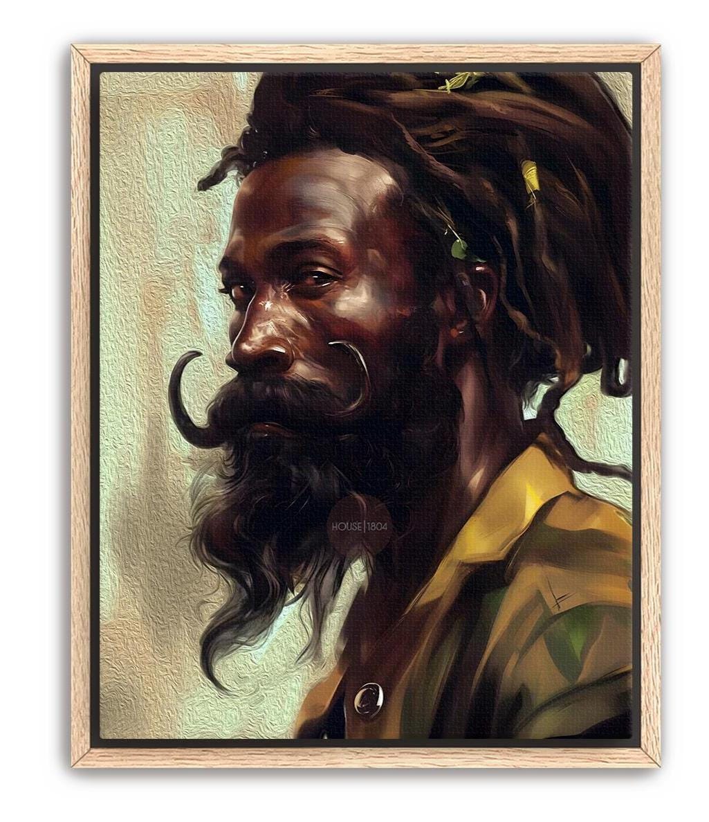 Black Earthy Art, Afrocentric Black Man Art, African-American Man Art, Black Man Art, Black Boy Art, Black Art Hair Locs, Masculine Wall Art