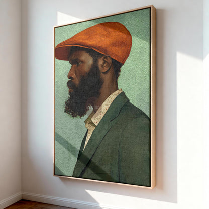 African American Male Art, Modern Afrocentric Portrait Print Fine Art