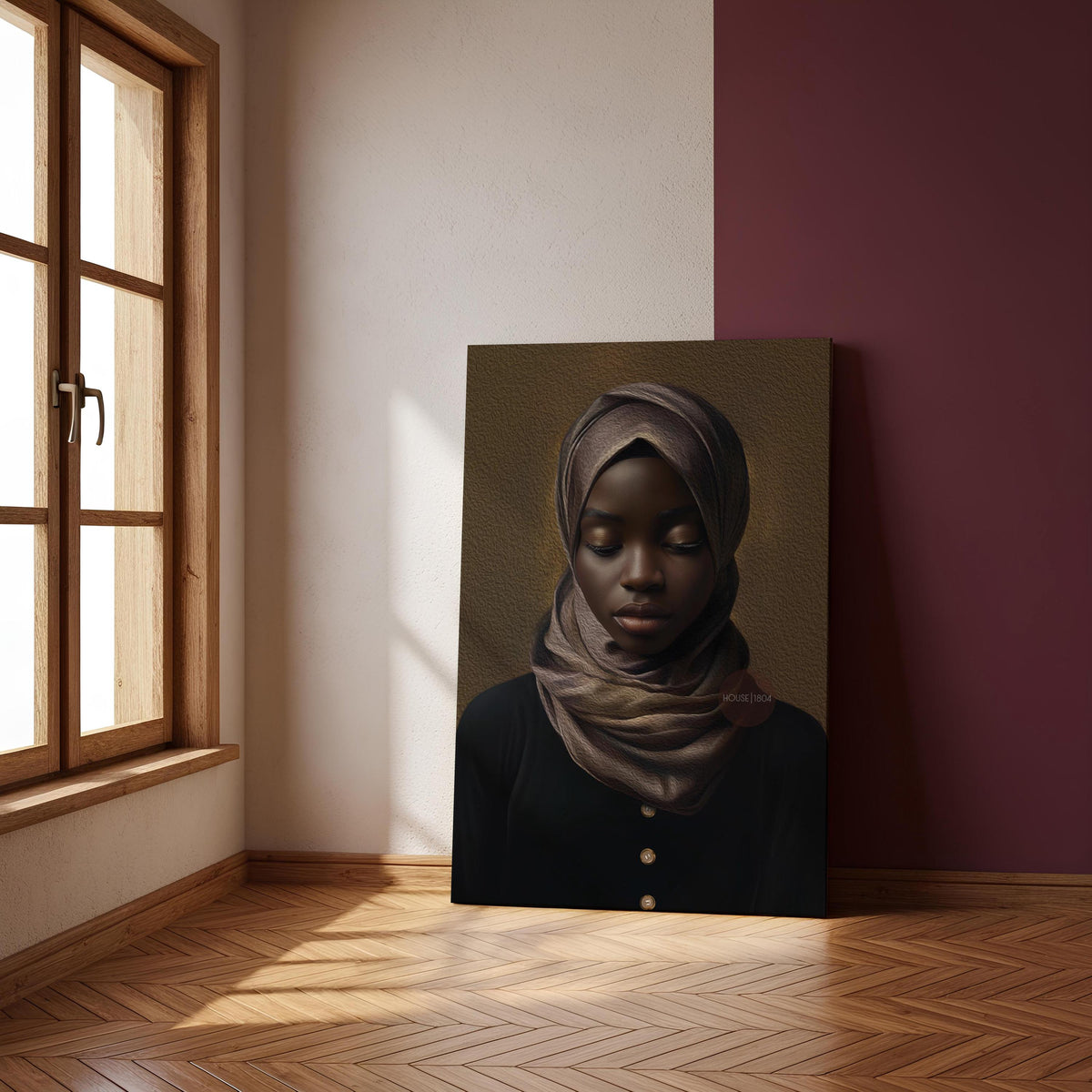 Muslim Woman Artwork, Islamic Wall Art Print, Faith Inspired Home Decor