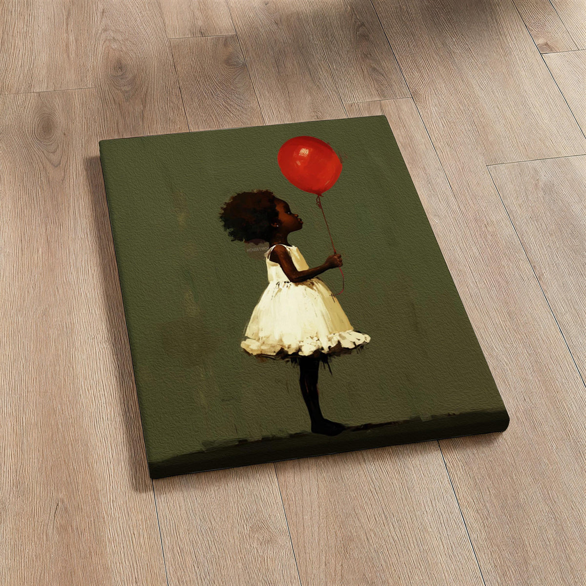 Black Girl Art, Whimsical Balloon Print | Paper Or Canvas, Nursery Wall Decor - Multiple Sizes